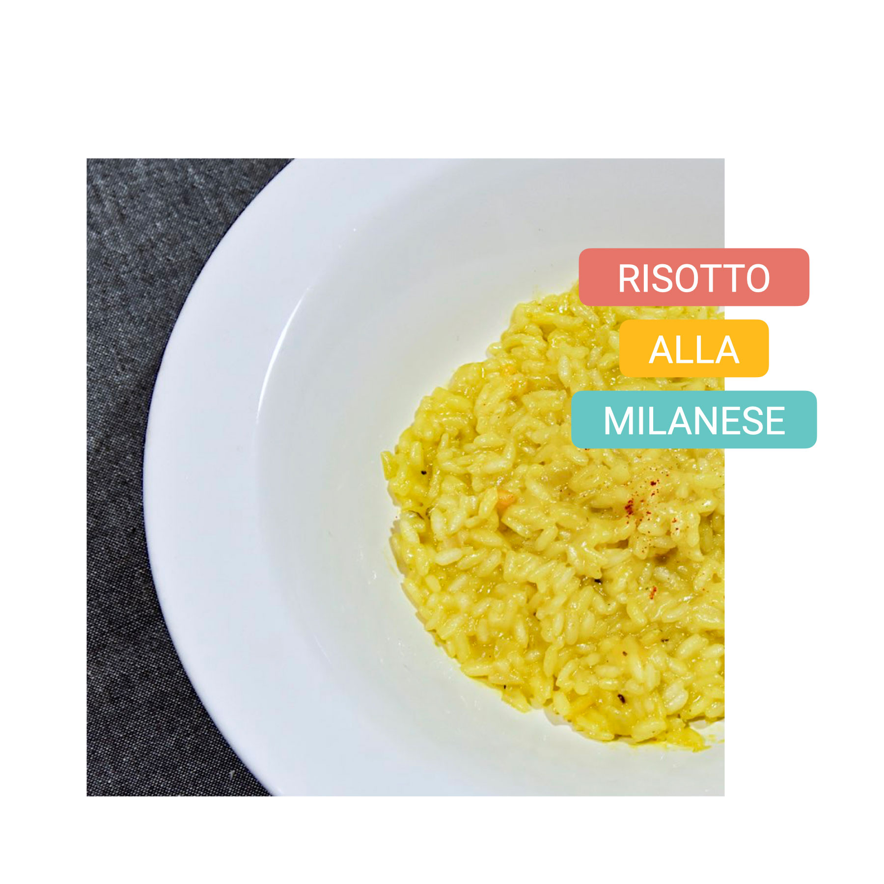 Typical food in Milan - milano bike tour - risotto alla milanese 2